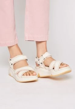 ECCO CHUNKY - Keilsandalette - Limestone