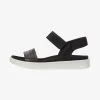 ECCO FLOWT - Riemensandalette - Black/black -Ecco Schuhhimmel a07d86adbe734ae9803092d0188e50ee