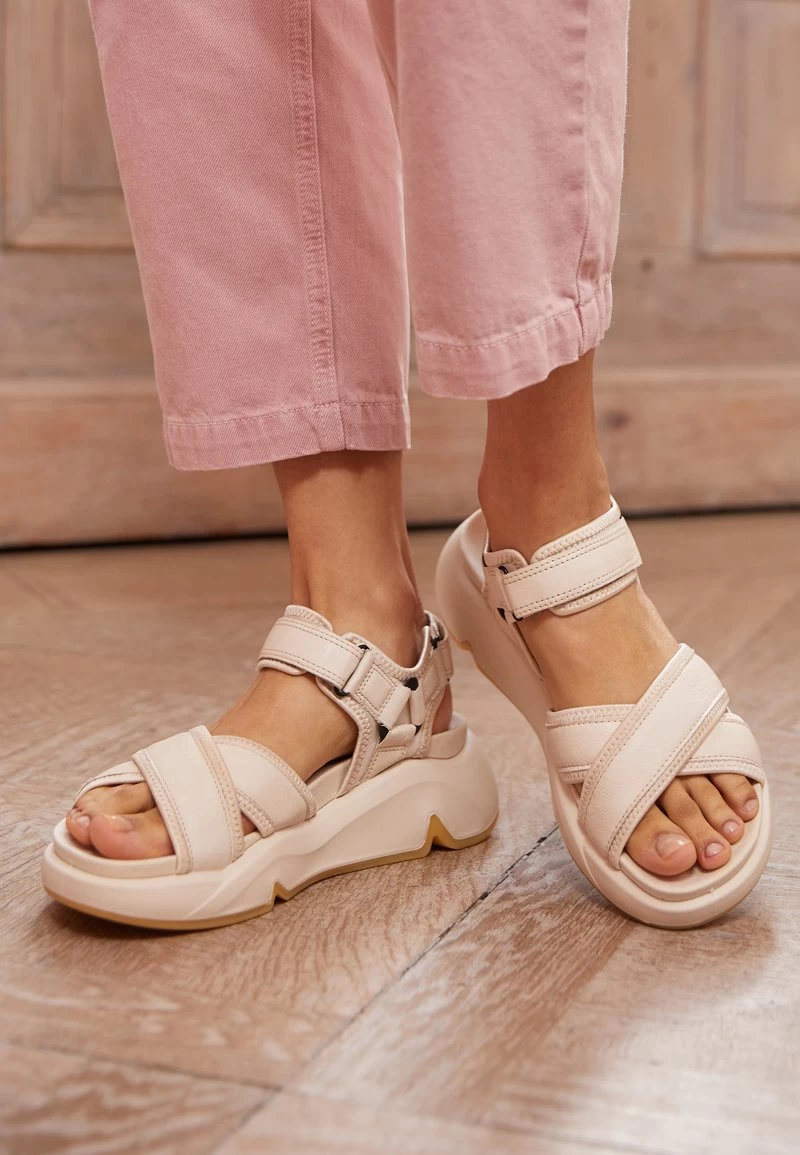 ECCO CHUNKY - Keilsandalette - Limestone 7 ECCO CHUNKY - Keilsandalette - Limestone – Bild 5