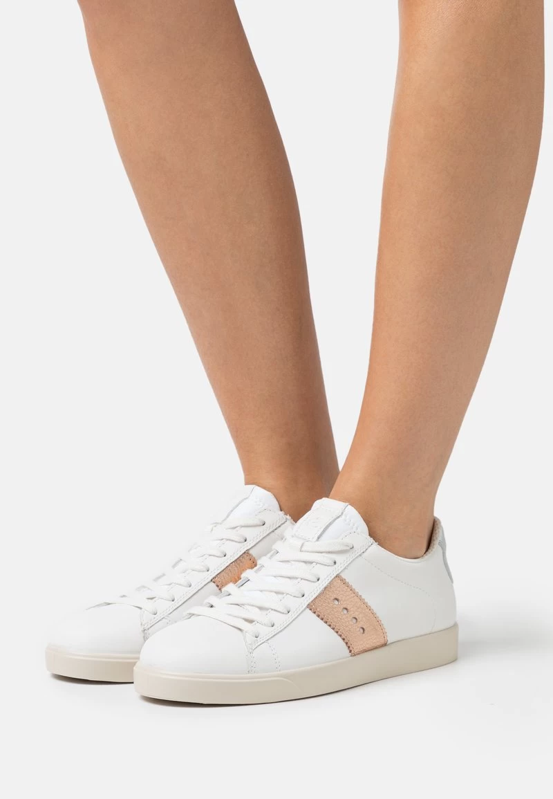 ECCO STREET LITE - Sneaker Low - White/hammered Bronze/pure White Silver 3 ECCO STREET LITE - Sneaker Low - White/hammered Bronze/pure White Silver